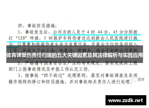 体育课受伤责任归属的五大关键因素及其法律解析与实践应用